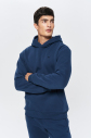 Erkek Carbon 3 İplik Şardonlu Fleece Yumuşak Fırçalı Kapişonlu Oversize Sweatshirt | 9799 - 8