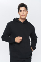 Erkek Siyah 3 İplik Şardonlu Fleece Yumuşak Fırçalı Kapişonlu Oversize Sweatshirt | 9799 - 7