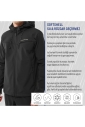 Erkek Siyah Softshell Kapüşonlu Yağmur Su Geçirmez Mont | 0331 - 2