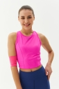 Kadın Fuşya Destekli Sporcu Crop | 9209 - 1