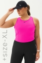 Kadın Fuşya Destekli Sporcu Crop | 9209 - 5