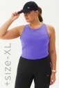 Kadın Mor Bisiklet Yaka Toparlayıcı Destekli Spor ve Günlük Destekli Crop Top Body Bra | 9209 - 4