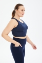 Kadın Lacivert Fitness-Antrenman Spor Fashion Crop Top Toparlayıcı Bra Sporcu Sütyeni Büstiyer | 0604 - 13