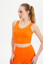 Kadın Turuncu Fitness-Antrenman Spor Fashion Crop Top Toparlayıcı Bra Sporcu Sütyeni Büstiyer | 0604 - 1