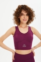 Kadın Mürdüm Fitness-Antrenman Spor Fashion Crop Top Toparlayıcı Bra Sporcu Sütyeni Büstiyer | 0604 - 7