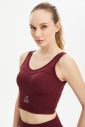 Kadın Bordo Fitness-Antrenman Spor Fashion Crop Top Toparlayıcı Bra Sporcu Sütyeni Büstiyer | 0604 - 1