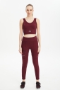 Kadın Bordo Fitness-Antrenman Spor Fashion Crop Top Toparlayıcı Bra Sporcu Sütyeni Büstiyer | 0604 - 5