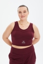 Kadın Bordo Fitness-Antrenman Spor Fashion Crop Top Toparlayıcı Bra Sporcu Sütyeni Büstiyer | 0604 - 9