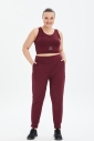 Kadın Bordo Fitness-Antrenman Spor Fashion Crop Top Toparlayıcı Bra Sporcu Sütyeni Büstiyer | 0604 - 8