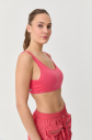 Kadın Camel Organik Pamuklu Destekli Spor Ve Günlük Crop Top Bra Sporcu Sütyeni | 0148 - 2