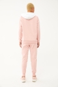 Kadın Pembe Kapüşonlu İpli Sweatshirt Takım | 1663 - 8