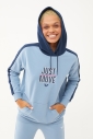 Kadın Sea Ice Kapüşonlu İpli Sweatshirt Takım | 1663 - 12