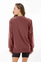 Peak Kadın Toprak Oversize Bisiklet Yaka Basic Sweatshirt | 7015 - 2