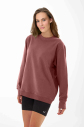 Peak Kadın Toprak Oversize Bisiklet Yaka Basic Sweatshirt | 7015 - 4