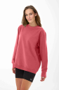 Peak Kadın Rouge Oversize Bisiklet Yaka Basic Sweatshirt | 7015 - 1