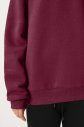 Peak Kadın Bordo Oversize Fermuarlı Yaka Sweatshirt | 7012 - 3