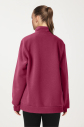 Peak Kadın Plum Oversize Fermuarlı Yaka Sweatshirt | 7012 - 2