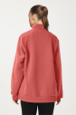 Peak Kadın Rouge Oversize Fermuarlı Yaka Sweatshirt | 7012 - 3